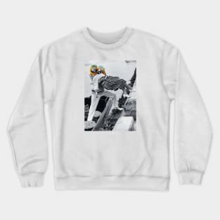 Bird Couple Collage Crewneck Sweatshirt